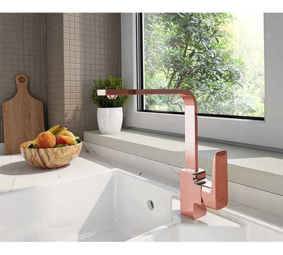 Смеситель для кухни VITRA Root Square медь A4275326EXP