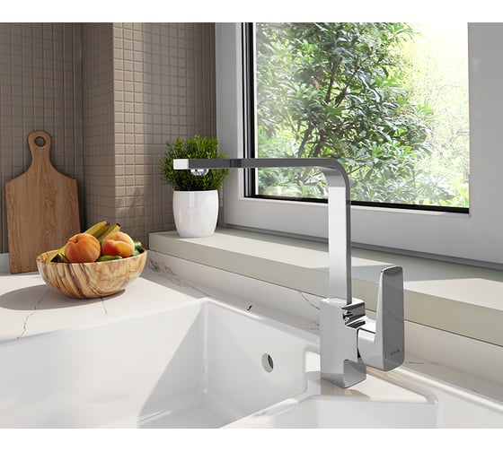 Смеситель для кухни VITRA Root Square хром A42753EXP