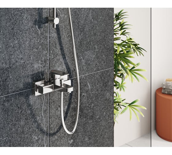 Смеситель для ванны и душа VITRA Root Square хром A42737EXP