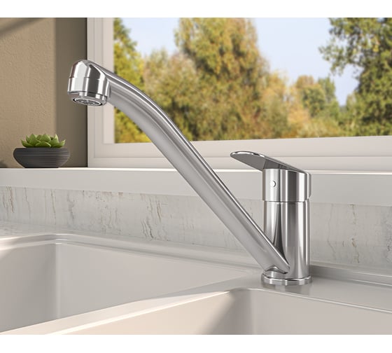 Смеситель для кухни VITRA Flow Round хром A43429EXP