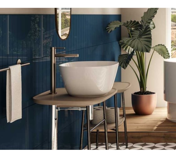 Смеситель для раковины-чаши VITRA Origin большой, матовый черный A4255836