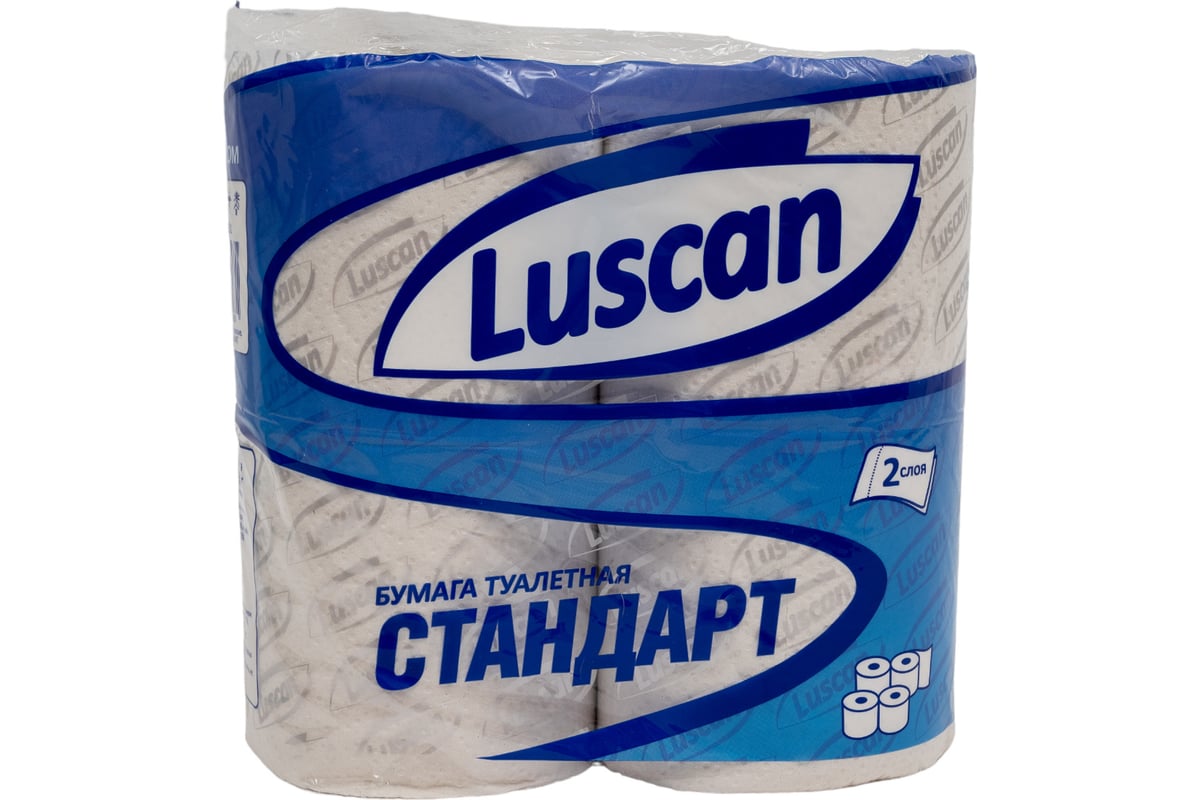 Туалетная бумага Luscan Standart 2 слоя, белая, 4 рулона 317381 ...