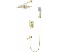 Душевая система встраиваемая Wonzon & Woghand Брашированное золото WW-88087068-BG