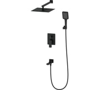 Душевая система встраиваемая Wonzon & Woghand Черный матовый WW-88939003-MB