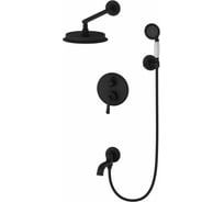 Душевая система встраиваемая Wonzon & Woghand Черный матовый WW-88939008-MB