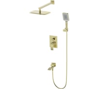 Душевая система встраиваемая Wonzon & Woghand Брашированное золото WW-88939009A-BG