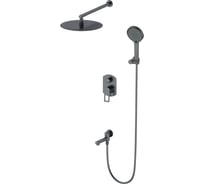Душевая система встраиваемая Wonzon & Woghand Темный графит WW-88939010-BGM