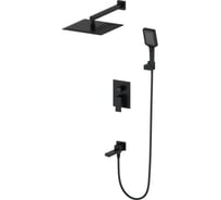 Душевая система встраиваемая Wonzon & Woghand Черный матовый WW-88939016-MB