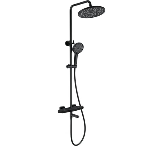 Душевая система с термостатом Wonzon & Woghand Черный матовый WW-B3046-A1-MB