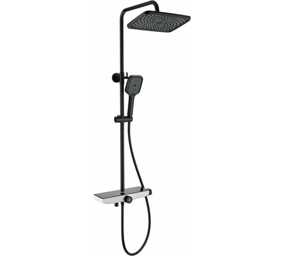 Душевая система с термостатом Wonzon & Woghand Черный матовый WW-B3098-A-MB