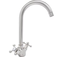 Смеситель для кухни DORON DС 1913S, 1/2 керамика, сатин, излив высокий, п/ш 012035