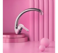 Смеситель для кухни Damento MIO CU04.02, шаровый, хром, излив 380 мм, п/шп 000023