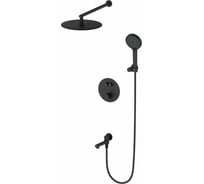 Душевая система с термостатом встраиваемая Wonzon & Woghand Черный матовый WW-88929010-MB