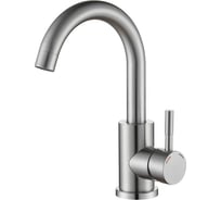 Смеситель для кухни PLATAN 72504-3 Bern, нержавеющая сталь, высокий излив, картридж 35мм, гайка УТ-00052192