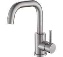 Смеситель для кухни PLATAN 72504-4 Bern, нержавеющая сталь, высокий излив, картридж 35мм, гайка УТ-00052193