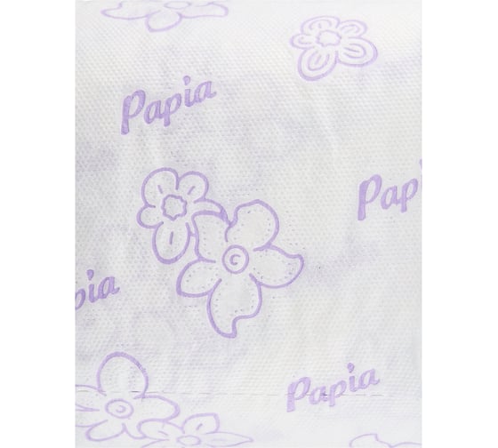 Туалетная бумага PAPIA HAYAT Цветы Бали 3 слоя, 4 рулона, белая 1/14