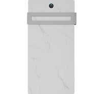 Полотенцесушитель электрический Wonzon & Woghand с греющей плитой Белый мрамор, Брашированный никель WW-A501-BR