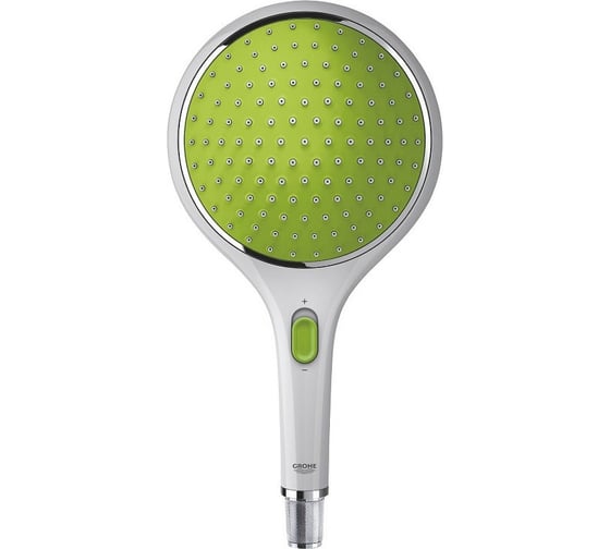 Ручной душ Grohe Rainshower Solo, 2 режима, белая луна/зеленый 27272LS0
