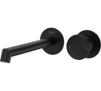 Смеситель для раковины настенный TESKA Arte, черный E5508