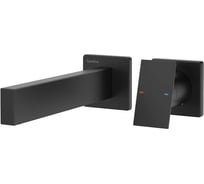 Смеситель для раковины настенный TESKA Alax, черный E5308