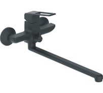 Смеситель для ванны Антей Турмалин шар. L-30см, с перекл. душа, черный матовый, d25 413535-ANT