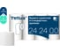 Туалетная бумага Tellus (Tork) T4 в стандартных рулонах, белая, категории Комфорт, 8 рулонов в упак., по 16 метров, 3 слоя, 242400_ 1