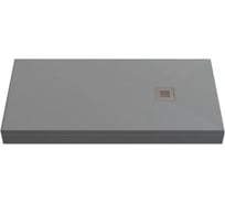 Литьевой поддон Creto Ares Essentia графит, 1600x900 1-0024