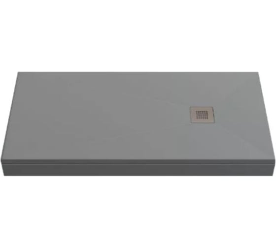 Литьевой поддон Creto Ares Essentia графит, 1600x900 1-0024 1
