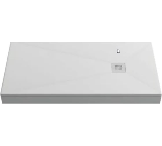 Литьевой поддон Creto Ares Essentia белый 1200x800 1-0034