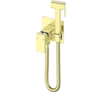 Смеситель с гигиеническим душем встраиваемый Wonzon & Woghand брашированное золото WW-88829903-BG