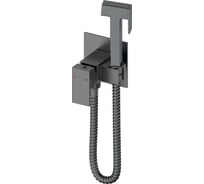 Смеситель с гигиеническим душем встраиваемый Wonzon & Woghand темный графит WW-88829903-BGM