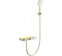 Смеситель для ванны с душем и термостатом Wonzon & Woghand брашированное золото WW-B2551-BG