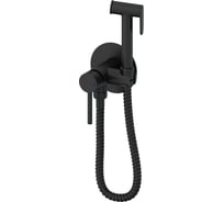 Смеситель с гигиеническим душем встраиваемый Wonzon & Woghand черный матовый WW-88829902-MB