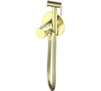 Смеситель с гигиеническим душем и термостатом Wonzon & Woghand встраиваемый, брашированное золото WW-88829909-BG