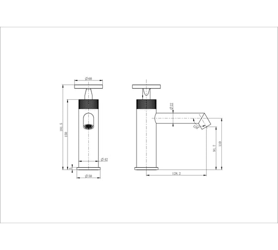 Смеситель для раковины Wonzon & Woghand белый матовый WW-H1065-MW
