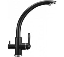 Смеситель для кухни ULGRAN U-017 цвет: ультра-черный U-017-344