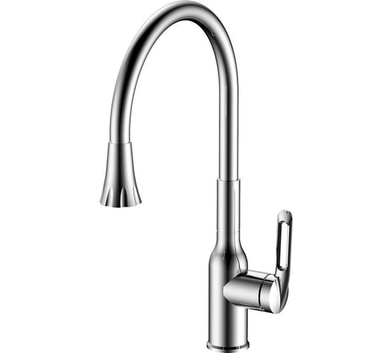 Смеситель для кухни Haiba с гибким изливом и режимом душ, хром HB42830