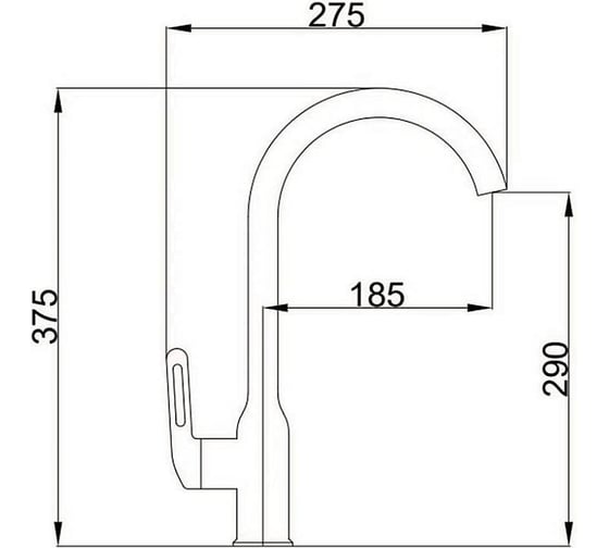 Смеситель для кухни Haiba оружейная сталь HB40830-3