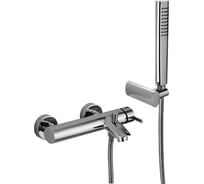 Смеситель для ванны Paffoni BERRY BR023CR короткий излив, с душевым набором, хром (256291) 00256291