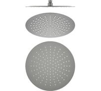 Круглый верхний душ AQUATEK AQ2075BGM 300*2 мм, шлиф. черный хром 00000139726