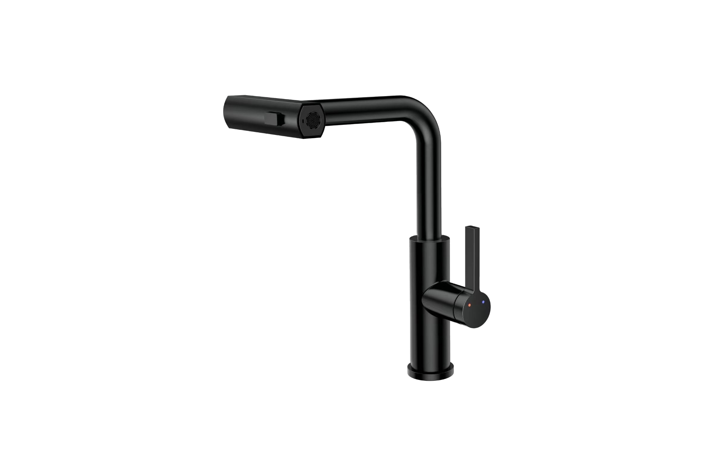 СмесительдлякухнисвыдвижнойлейкойRUSHTinosTI3732-18Black