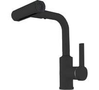 Смеситель для кухни с поворотной лейкой RUSH Tinos TI3732-17Black