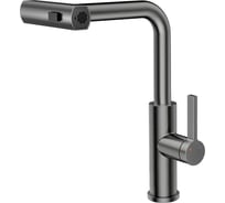 Смеситель для кухни с выдвижной лейкой RUSH Tinos TI3732-18Grey