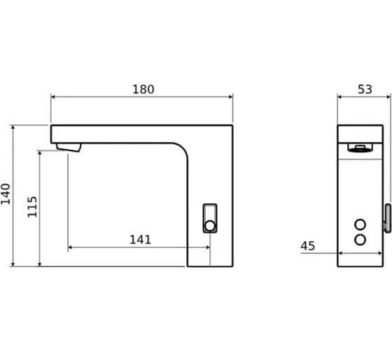 Смеситель для раковины электронный AQUATEK AQ5610CR ЛИБРА 00000139678