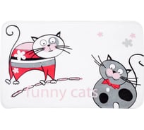 Коврик для ванной комнаты Tatkraft Funny Cats 50 см х 80 см 14930