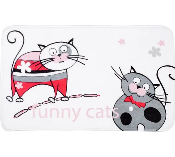 Коврик для ванной комнаты Tatkraft Funny Cats 50 см х 80 см 14930