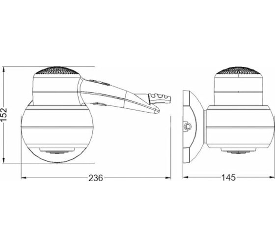 Настенный фен CONNEX WT-1500S1 CHROME LINIE