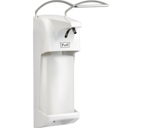 Локтевой дозатор для жидкого мыла и дезинфицирующих растворов Puff 500 мл 8195 пластиковый 1402.178