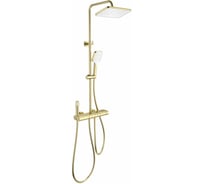 Душевая система с термостатом Wonzon & Woghand Брашированное золото WW-B4129-BG