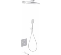 Душевая система с термостатом встраиваемая Wonzon & Woghand Белый матовый WW-B4005-MW